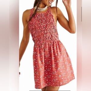 NWT Free People Petunia floral sun dress